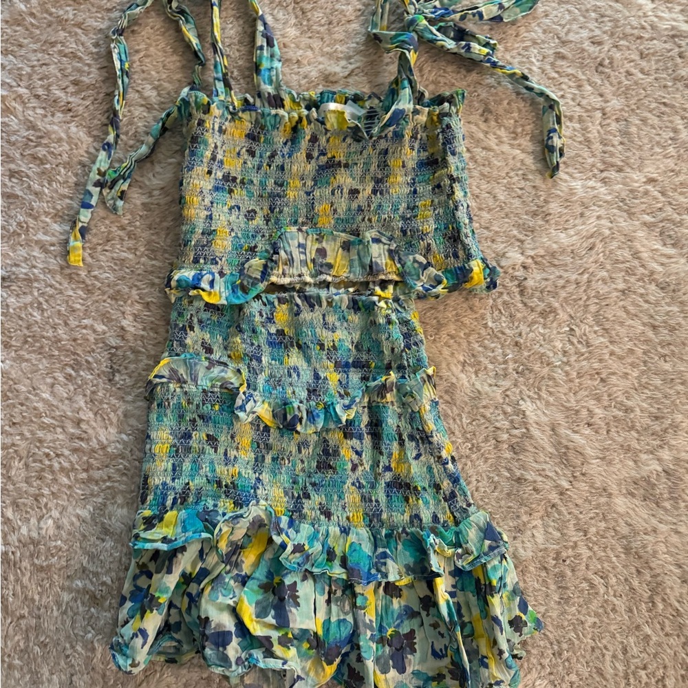 Loveshack set blue and yellow floral